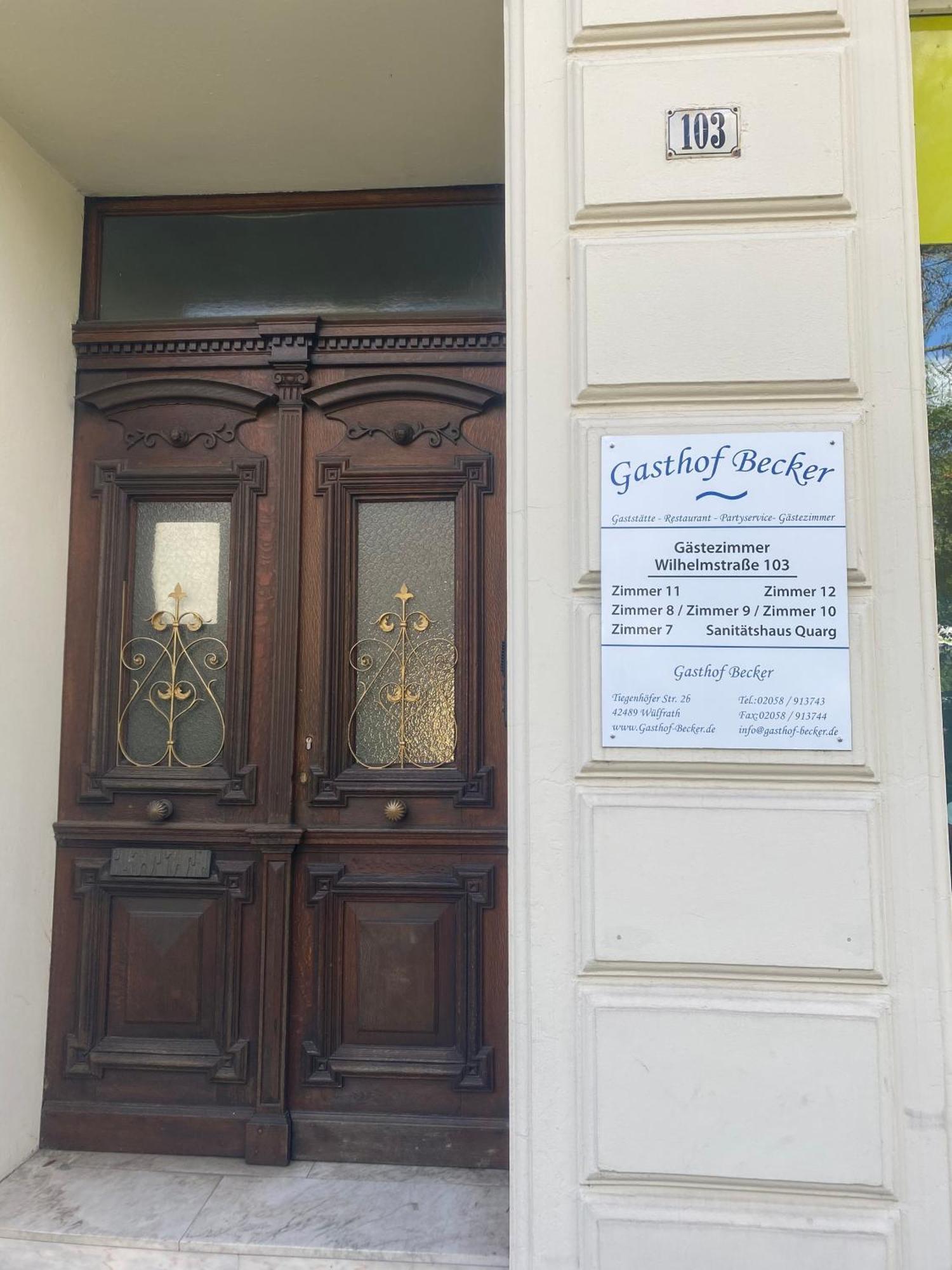 Gaestezimmer Gasthof Becker Wulfrath Exterior foto
